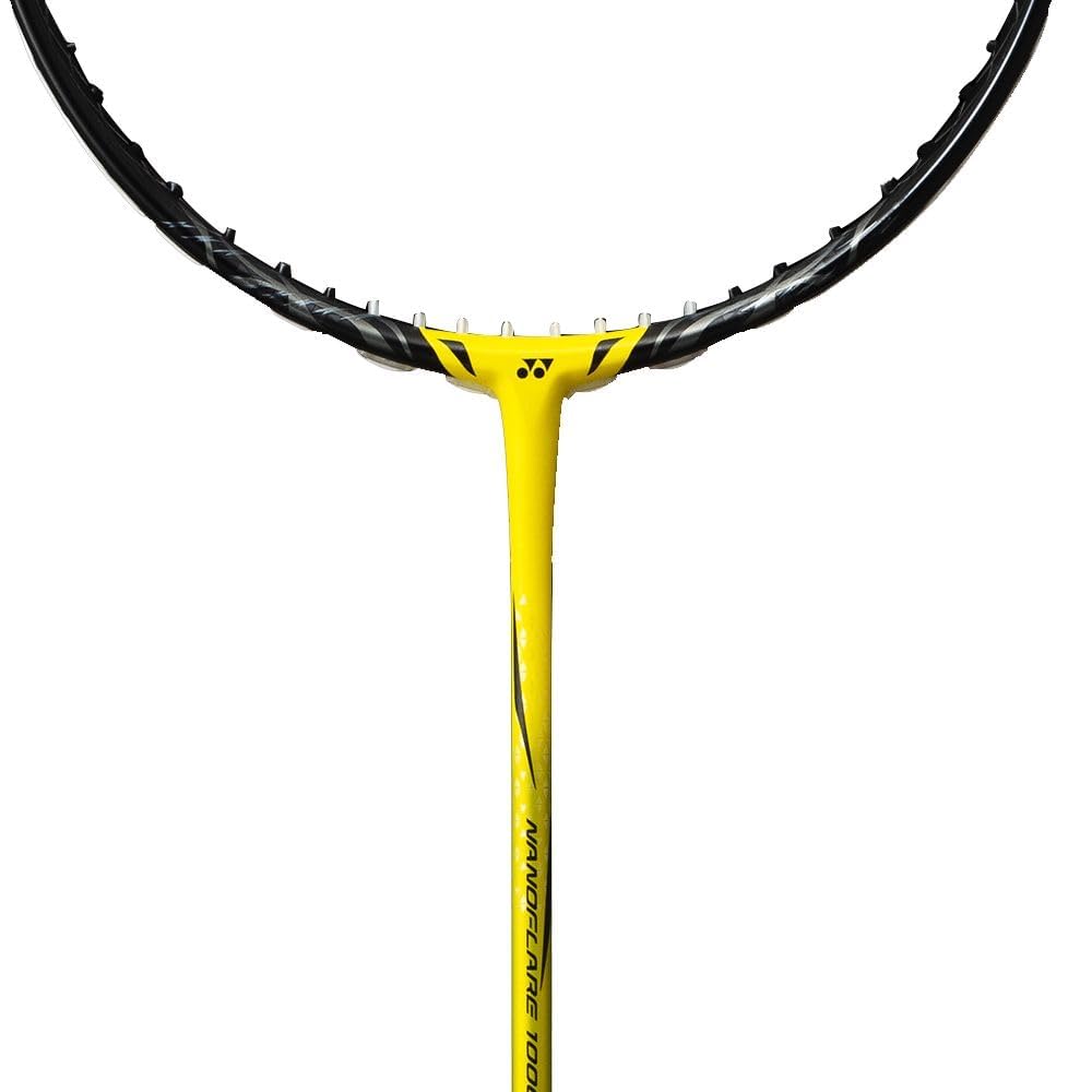 YONEX Carbon Graphite Nanoflare 1000 Play Badminton Racquet (4UG5) - Prestrung, Yellow