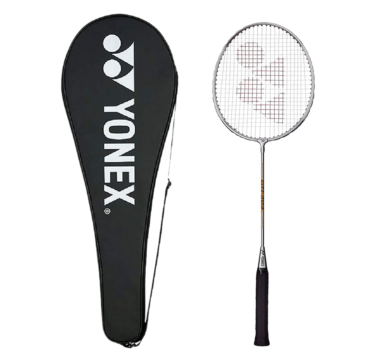 Yonex GR 303 Aluminium Blend Badminton Racquet with Full Cover (Black)