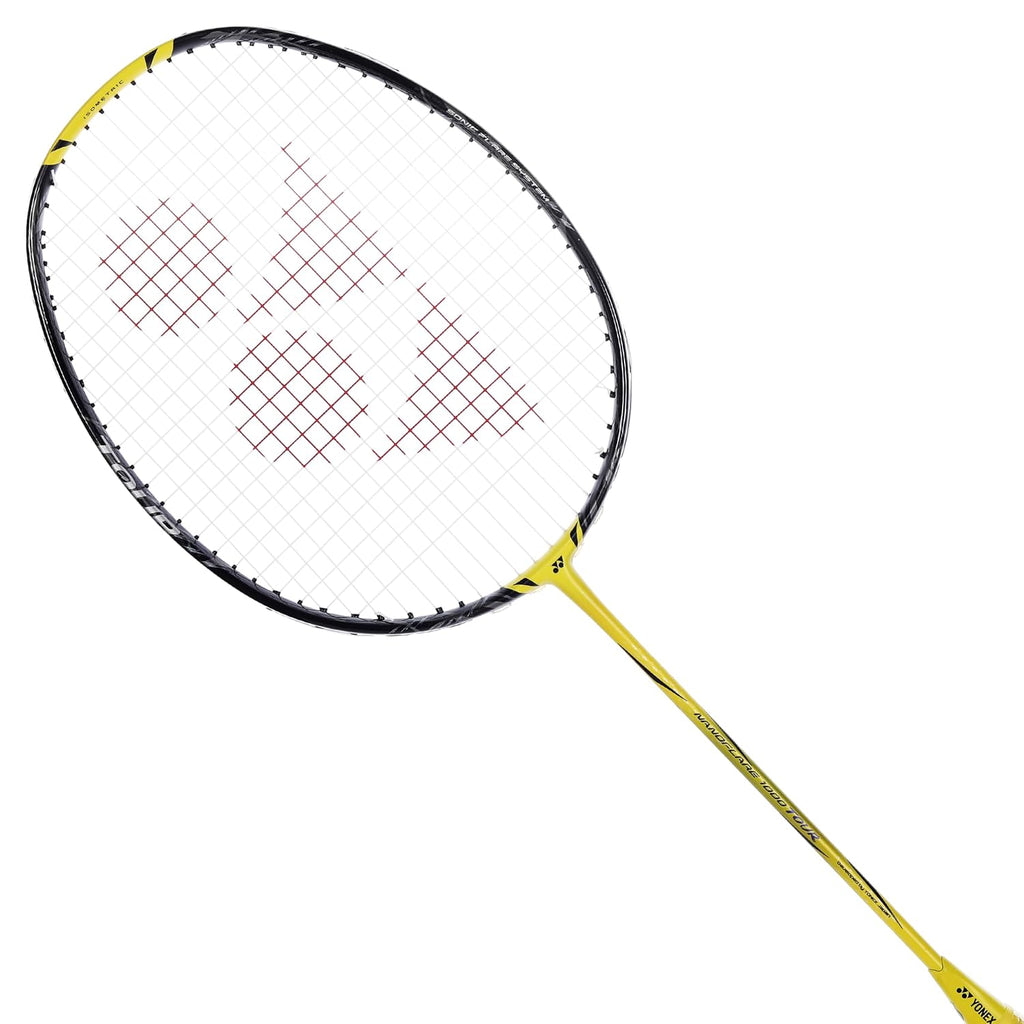 Yonex Graphite Strung Badminton Racquet Nanoflare 1000 Tour (G5 4U,Lightning Yellow)| HM Graphite, Nanocell NEO, EX-Hyper MG